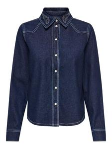 Рубашка JDY, темно-синий деним