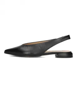 Элегантные черные туфли-лодочки с открытой пяткой Notre-V, черный