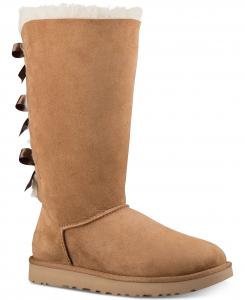 Угги женские UGG Bailey Bow Tall II, коричневый