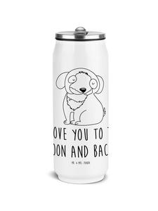 Mr. & Mrs. Panda Термос для собак, надпись «Расслабьтесь» белого цвета