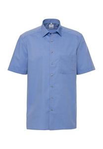 Рубашка с коротким рукавом, воротник Кент, мужская OLYMP, синий