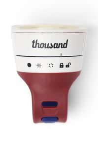 Магнитный велосипедный фонарь Traveler Thousand, бежевый