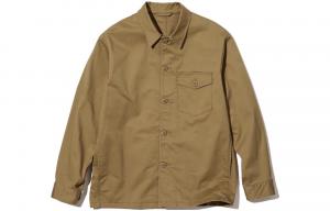 Рубашка мужская светло-коричневая Uniqlo, коричневый