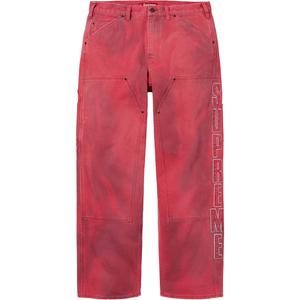 Джинсы unisex с двойными наколенниками reflective Supreme, красный