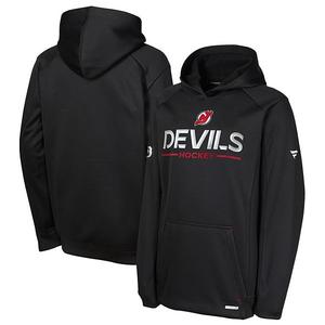 Черная худи New Jersey Devils Pro Rink Raglan Fanatics