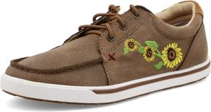 Мужские повседневные ковбойские кроссовки Twisted X в стиле Hooey Loper, светло-серые, 11 Bomber & Sunflower