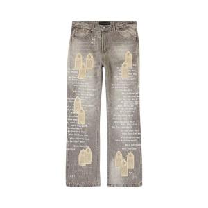 Джинсы Who Decides War Scripture Jeans, Vintage Grey