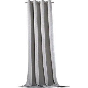 Шторы Elias с люверсами, 1 шт., жаккард, плотные, с покрытой тыльной стороной, гардина, штора Weckbrodt, антрацит