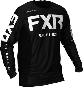 FXR podium mx gear мотокроссовая майка, Black/White
