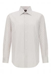 Рубашка на пуговицах классического кроя Boggi Milano, коричневый