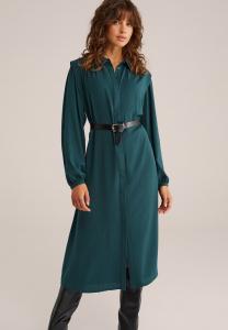Платье WE Fashion Shirt dress, Dark Green