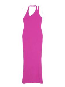 Платье макси Patrizia Pepe с вырезом бретельками, фиолетовый