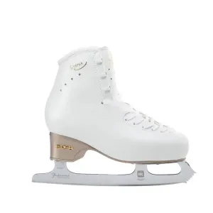 EDEA Фигурные коньки four-star для взрослых женщин, детские коньки, набор для начинающих с лезвиями mkpro, white (широкая версия d) + mk pro blades, размер 40.5