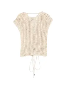 Топ с открытой спиной Alpha Studio, бежевый