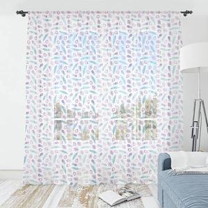 Штора Abakuhaus Drachen 2 шт, 274x135x0,5 см цвет baby pink blassblau