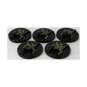 Пулеметная команда MG 42 (U) x5, Axis & Allies - Collectible Miniatures Game - Base Set Singles