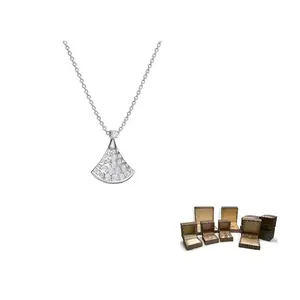 BVLGARI Divas'Dream 18K White Gold Top Chain Unisex Silver