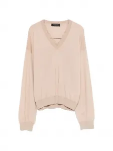 Свитер с v-образным вырезом Fabiana Filippi, бежевый