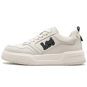 Lee Белые кроссовки устойчивые к истиранию увеличивающие рост низкие скейтерские мужские, цвет White