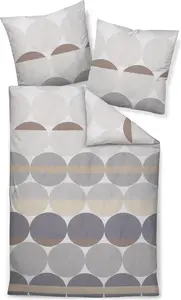 Комплект постельного белья Janine Design Mako-Satin 87104 JD Цвет серый песок Размер 240x220+2x80x80 Original Janine