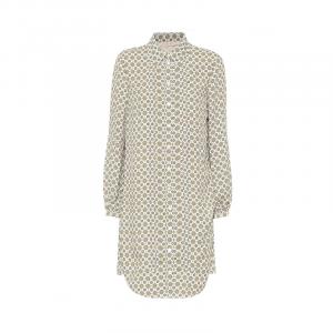 SS23 Длинное платье с длинными рукавами Женское серое TORY BURCH