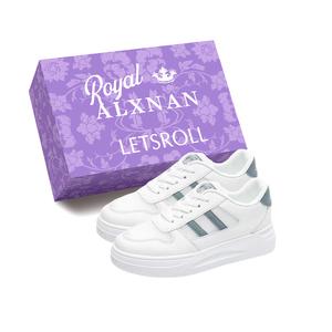 Низкие женские кроссовки Alxnan, Light Brown+Box