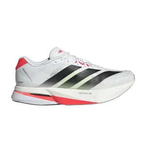 Кроссовки Adizero Boston 13 'White Black Lucid Red', белый