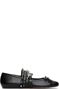 Черные балетки Spike ABRA