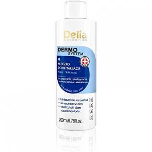 Dermo System Увлажняющее молочко для снятия макияжа с лица и глаз, Delia Cosmetics
