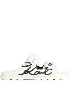 Сандалии Kondo Tred с двумя ремешками и логотипом KARL LAGERFELD, белый