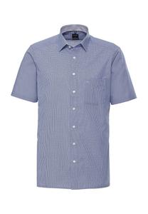 Деловая рубашка, короткие рукава, воротник Кент, мужская OLYMP, цвет Royal