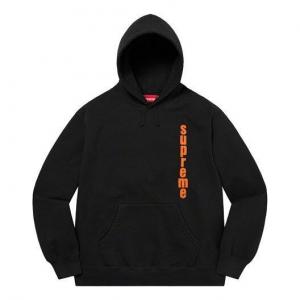 Толстовка invert hooded sweatshirt 'black orange blue white' Supreme, черный