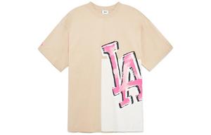 Футболка унисекс светло-песочная MLB, светло-песочный