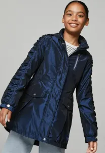 Легкая парка стандартного кроя, водоотталкивающая, со сборками. Lipsy, Navy