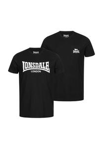 Футболка Regular Fit Twin Pack Sussex Lonsdale, черный