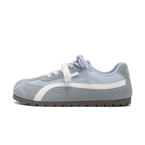 HUANQIU Женские синие низкие скейтерские кроссовки с увеличенной высотой покрытия, легкие и дышащие, цвет Blue