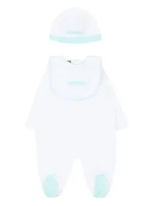 Комплект для новорожденного с воротником Missoni Kids, белый