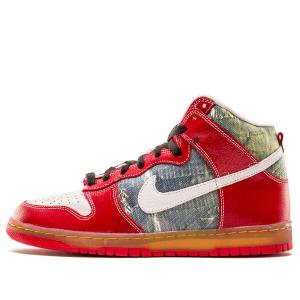 Кроссовки sb dunk high premium Nike, красный