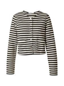 ABOUT YOU Кардиган 'Cassia' вязаный в черном и белом цветах