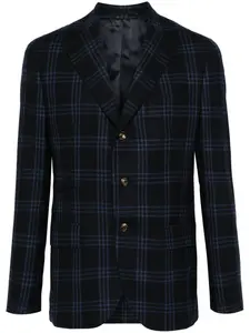 Пиджак в клетку Eleventy, синий