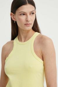 Хлопковый топ Samsoe Samsoe, желтый