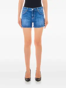 Джинсовые шорты с цепочками Liu Jo, синий