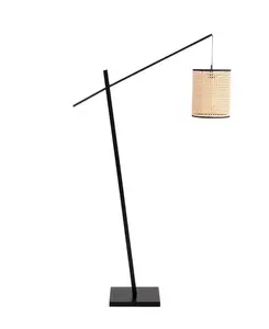 Напольный светильник Arturo 60" из дерева и металла Lumisource, black/brown