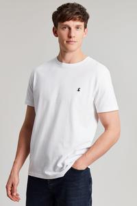 Однотонная футболка Denton из джерси Joules, белый