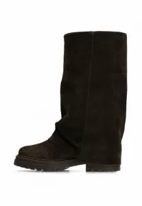 Mit umschlag platform boots Manfield, Braun