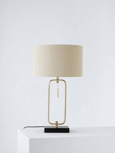 Настольная лампа с рамкой John Lewis, Black/Brass