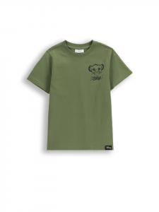 Coccodrillo Хлопковая футболка с коротким рукавом цвета хаки