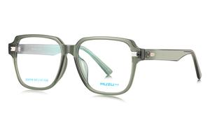 MUZU Унисекс очки для зрения, Translucent green-C17