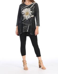 Чит Чат Вейв вязаный топ в минеральной стирке Jess & Jane, Mineral Washed