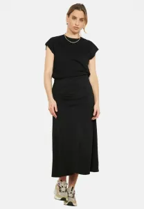 Струящаяся юбка миди а-силуэта Lolaliza, Black